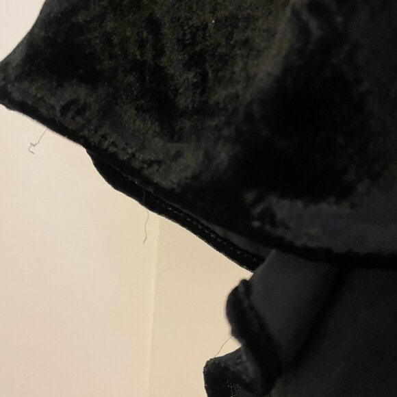 The Somerset Mini Dress: Velvet Edition in Black Plus size 2X - Picture 6 of 9